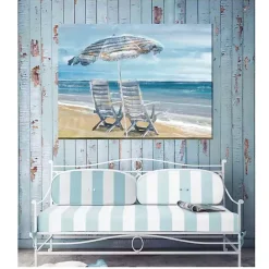 Online Kirklands Home Waters Edge Outdoor Canvas Art Print Blue