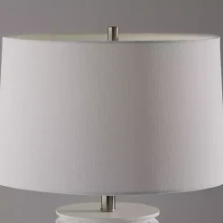Sale Kirklands Home Weathered Cream Marissa Ribbed Table Lamp