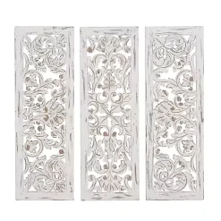 Discount Kirklands Home Weathered Gray Wood Panel Wall Plaques, Set of 3