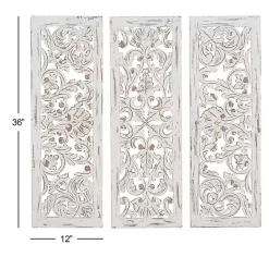 Discount Kirklands Home Weathered Gray Wood Panel Wall Plaques, Set of 3