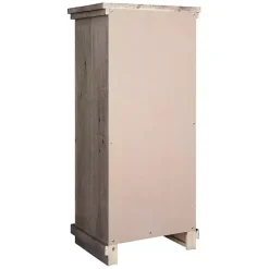 Kirklands Home Weathered Wooden 5-Drawer Willow Chest Gray