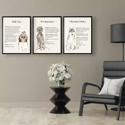 New Kirklands Home Weimaraner Facts Framed Wall Plaque