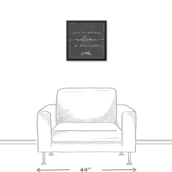 Clearance Kirklands Home Welcome at This Table Black Framed Canvas Print