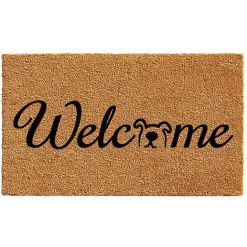 Kirklands Home Welcome Dog Coir Doormat