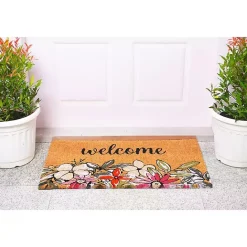 Hot Kirklands Home Welcome Floral Doormat Multi