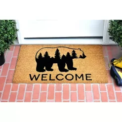 Kirklands Home Welcome Forest Bear Doormat