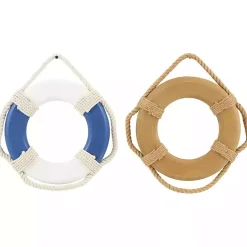 Clearance Kirklands Home Welcome Life Ring Wall Plaques, Set of 2