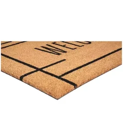 Outlet Kirklands Home Welcome Natural Linear Doormat Brown