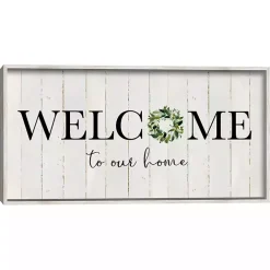 Outlet Kirklands Home Welcome To Our Home Wreath Wall Plaque