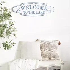 Hot Kirklands Home Welcome To The Lake Metal Wall Plaque