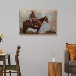 Hot Kirklands Home Western Moment Framed Canvas Art Print