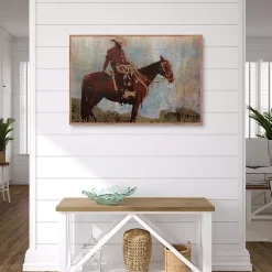 Hot Kirklands Home Western Moment Framed Canvas Art Print