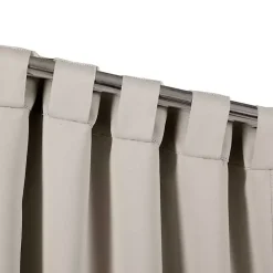 Best Kirklands Home Wheat Back Tab Blackout Curtain Panel Set, 84 in. Tan