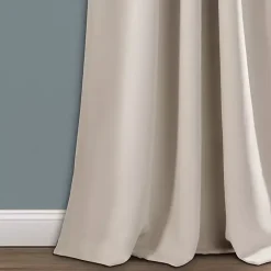Best Kirklands Home Wheat Back Tab Blackout Curtain Panel Set, 84 in. Tan