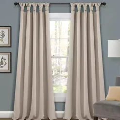 Online Kirklands Home Wheat Knotted Curtain Panel Set, 84 in. Tan