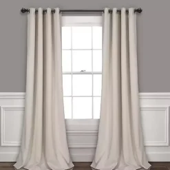 Clearance Kirklands Home Wheat Lush Insulated Curtain Panel Set, 84 in. Brown