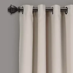 Clearance Kirklands Home Wheat Lush Insulated Curtain Panel Set, 84 in. Brown