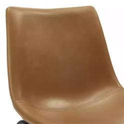 Kirklands Home Whiskey Faux Leather Bar Stools, Set of 2 Brown
