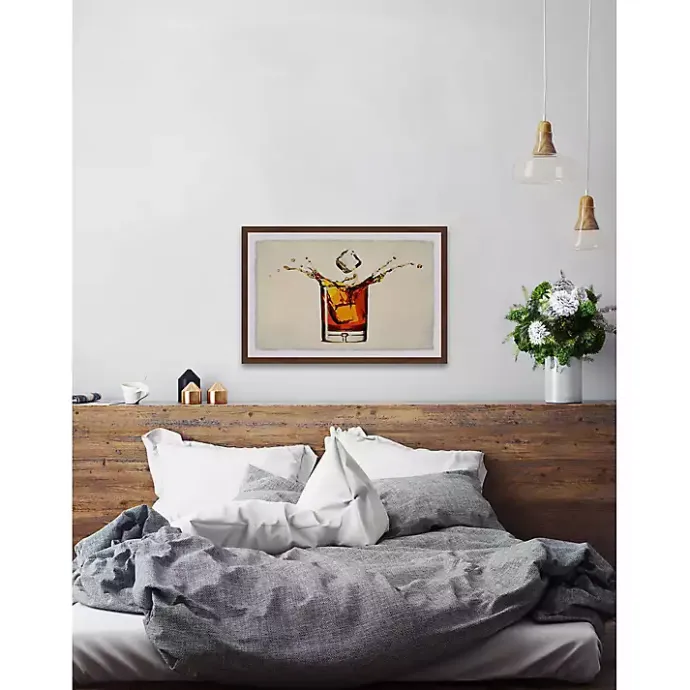 Online Kirklands Home Whiskey Splash Framed Wall Art