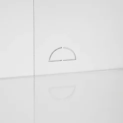 Hot Kirklands Home & Gold Glass Door Storage Cabinet White