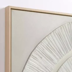 Sale Kirklands Home Abstract Swirl Framed Canvas Art Print White