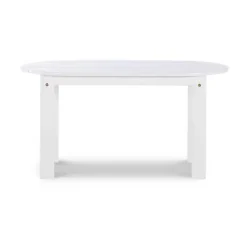 Online Kirklands Home Acacia Wood Oval Adirondack Coffee Table White