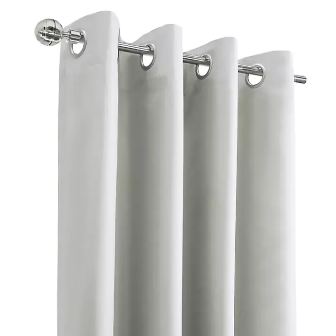 Kirklands Home Alpine Blackout Curtain Panel, 84 in. White