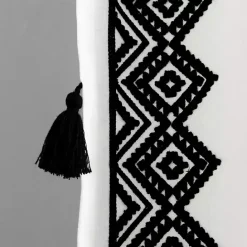 Clearance Kirklands Home White and Black Diamond Curtain Panel, 84 in.