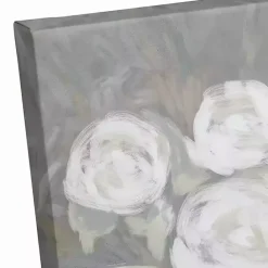 Clearance Kirklands Home White and Gray Floral Assortment Canvas Art Print