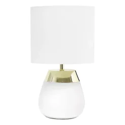 Hot Kirklands Home and Metallic Gold 4-Touch Table Lamp White