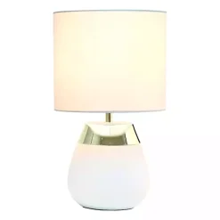 Hot Kirklands Home and Metallic Gold 4-Touch Table Lamp White