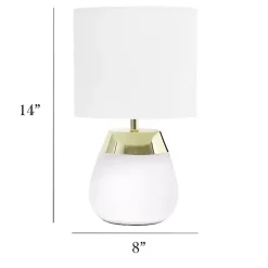 Hot Kirklands Home and Metallic Gold 4-Touch Table Lamp White