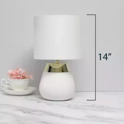 Hot Kirklands Home and Metallic Gold 4-Touch Table Lamp White