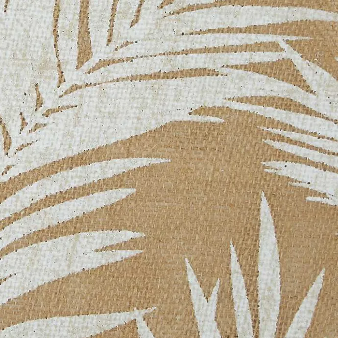 Kirklands Home White and Natural Fern Round Placemats, Set of 6