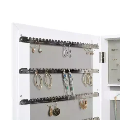 Online Kirklands Home and Silver Wood Mirror Armoire White