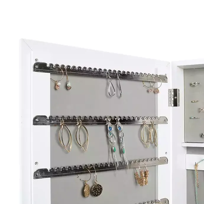 Online Kirklands Home and Silver Wood Mirror Armoire White
