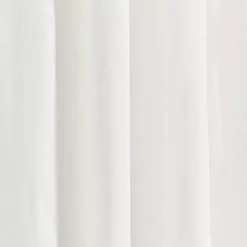 Clearance Kirklands Home White and Tan Scalloped Curtain Panel Set, 84 in.