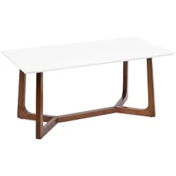 Clearance Kirklands Home and Walnut Olivia Coffee Table White