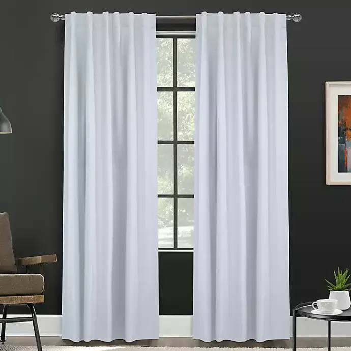 Clearance Kirklands Home Baxter Blackout Curtain Panel, 95 in. White