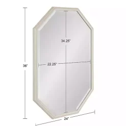 Best Kirklands Home White Beveled Octagon Wall Mirror