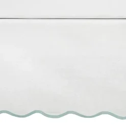 Hot Kirklands Home White Blue Scalloped Coastal Queen Bed Skirt