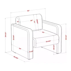 Best Kirklands Home Boucle Modern Accent Chair White