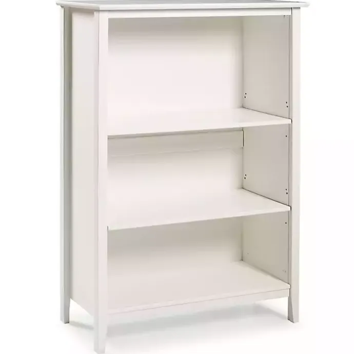 Sale Kirklands Home Brazilian Pine Wood 3-Tier Bookshelf White