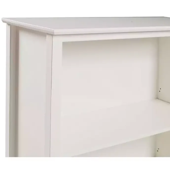 Sale Kirklands Home Brazilian Pine Wood 3-Tier Bookshelf White