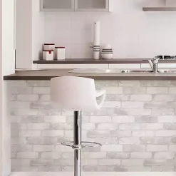 Hot Kirklands Home White Brick Peel & Stick Wallpaper
