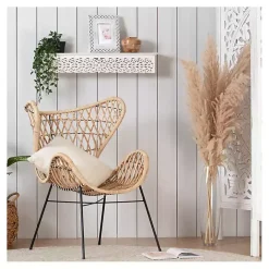 Online Kirklands Home White Carved Floral Decorative Wall Shelf