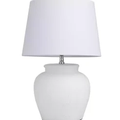 Outlet Kirklands Home Cement Table Lamp White