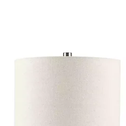 Outlet Kirklands Home Ceramic and Wood Cone Table Lamp White