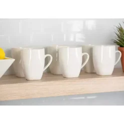 Clearance Kirklands Home Ceramic Square 40-pc. Dinnerware Set White