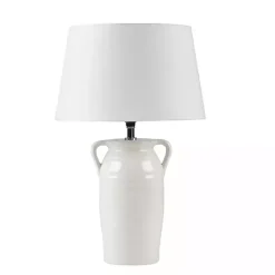 Online Kirklands Home Ceramic Table Lamp with Handles White